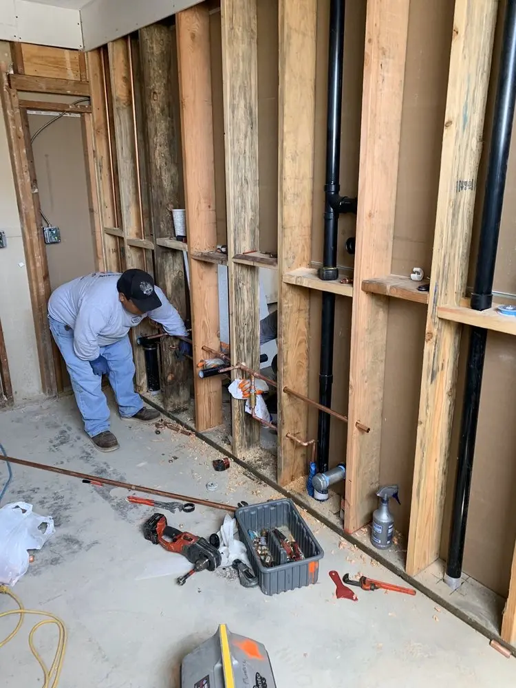 Commercial rough-in plumbing for Gas Line Repair in Los Ranchitos